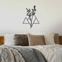 Wallity Accesorio Decorativo de Pared Metal Negro M 50x35cm - Elegancia y Sofisticación para tu Hogar
